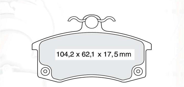 Тормозные колодки дисковые, комплект DAfmi D140EI