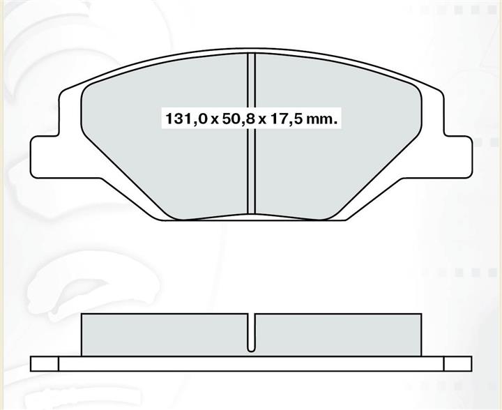 Тормозные колодки дисковые, комплект DAfmi D399E