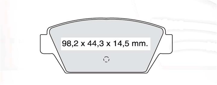 Тормозные колодки дисковые, комплект DAfmi D401E