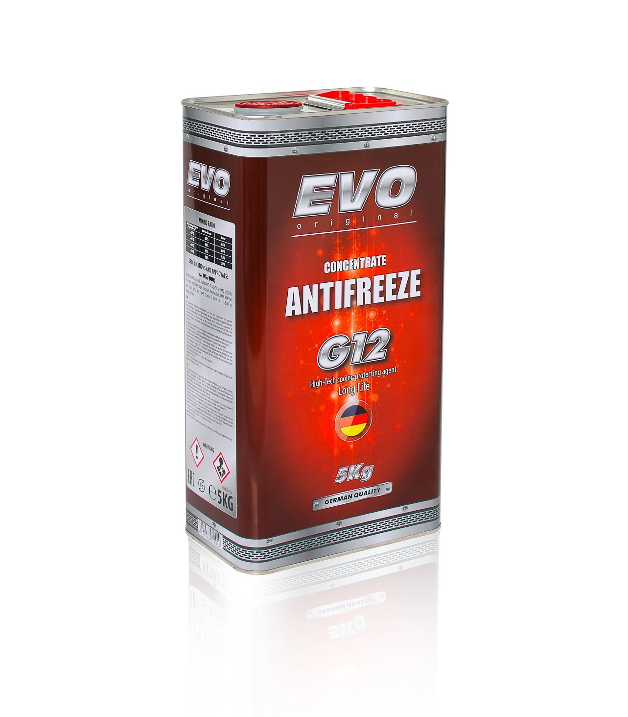 EVO 4291678012020 Антифриз-концентрат G12 ANTIFREEZE, червоний, 5 л 4291678012020: Купити в Україні - Добра ціна на EXIST.UA!
