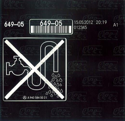 2D0010096B VAG Табличка інформаційна