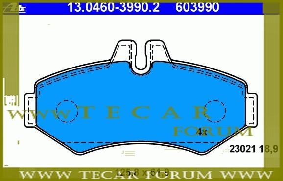 2D0698451B VAG Гальмівні колодки, комплект