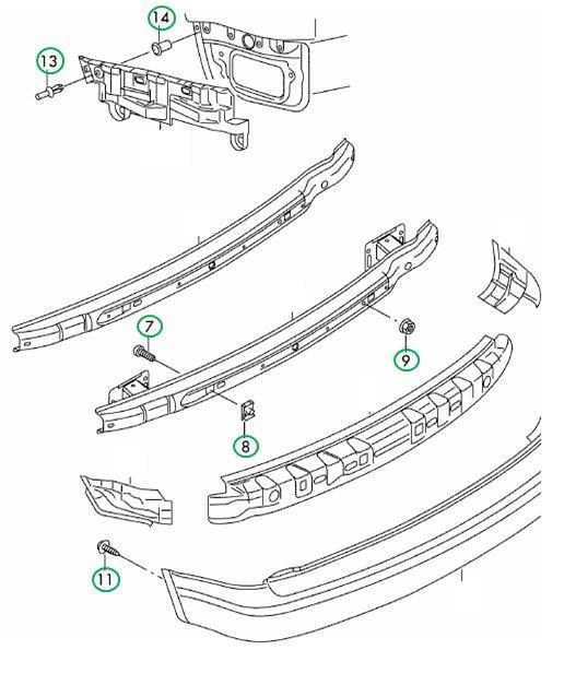 2K5898623B VAG Комплект монтажный