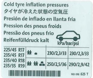 1K8010625T VAG Наклейка інформаційна