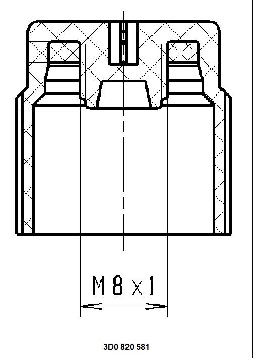 3D0820581 VAG Ковпачок