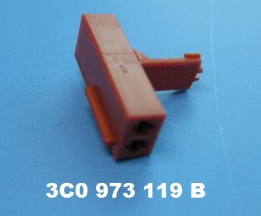 3C0973119B VAG Корпус плоского роз'єму з фіксатором контактів