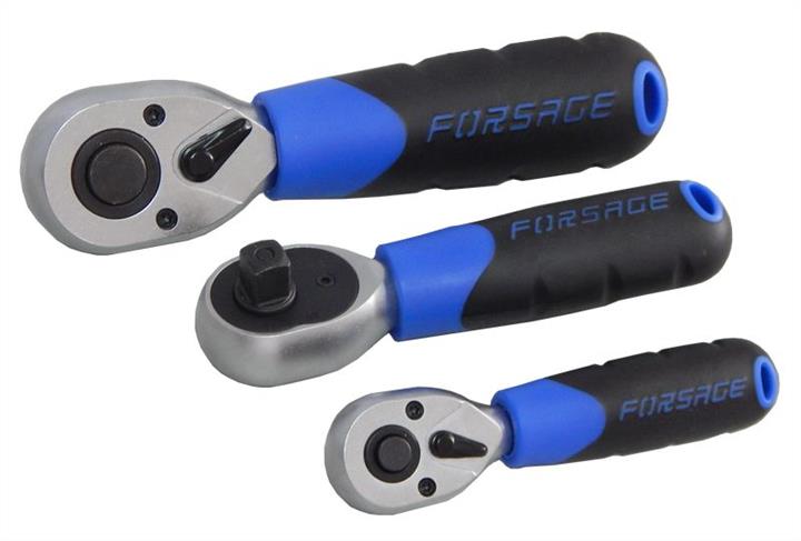 Forsage F-802319 Тріскачка реверсивна коротка з гумовою ручкою 3/8 "72зуб. F802319: Купити в Україні - Добра ціна на EXIST.UA!