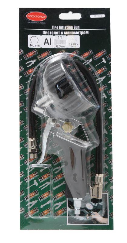 Rock Force RF-2370 Пістолет для підкачки шин з манометром (0-16bar), в блістері RF2370: Приваблива ціна - Купити в Україні на EXIST.UA!