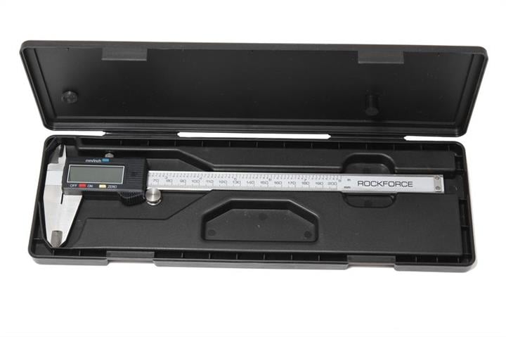 RF5096PE1 Rock Force Штангенциркуль электронный (0-150мм, 0.01мм; внутр. Ø, наруж. Ø + глубиномер), в пластиковом футляре
