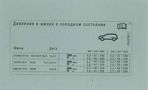7E0010790H VAG Наклейка информационная