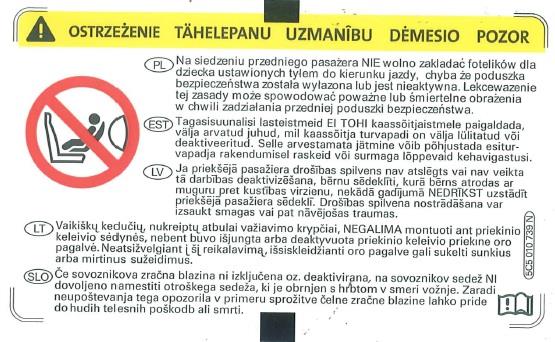 5C5010739N VAG Табличка информационная