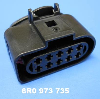 Корпус разъема кабеля VAG 6R0 973 735