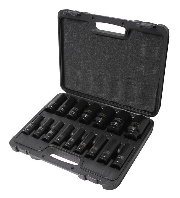 F41675MPB Forsage Набор головок ударных глубоких 16пр.1/2" (6-гр.) (10,12-19,21,22,24,27,30,32,36мм) в кейсе