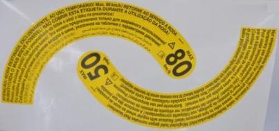 8W0010539A VAG Табличка для запасного колеса