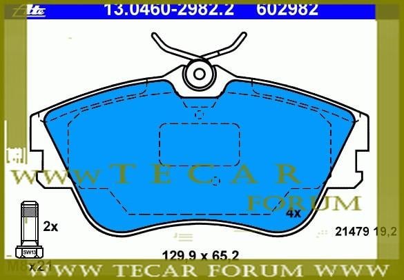 701698151J VAG Тормозные колодки дисковые, комплект