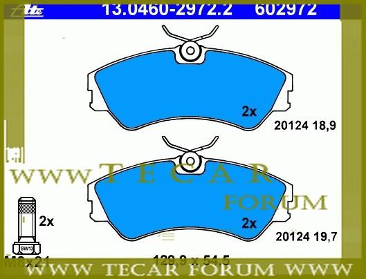 701698151C VAG Гальмівні колодки, комплект