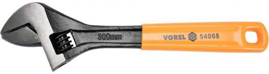 Vorel 54068 Ключ разводной, резиновая ручка 300 мм 54068: Купити в Україні - Добра ціна на EXIST.UA!