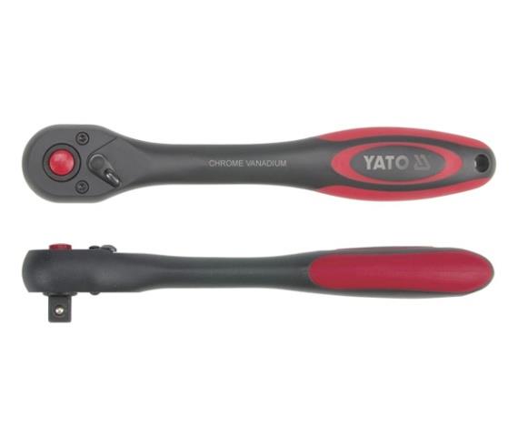 YT0291 Yato Тріскачка з пластмасовою ручкою 72 зуби, 3/8" 202 мм