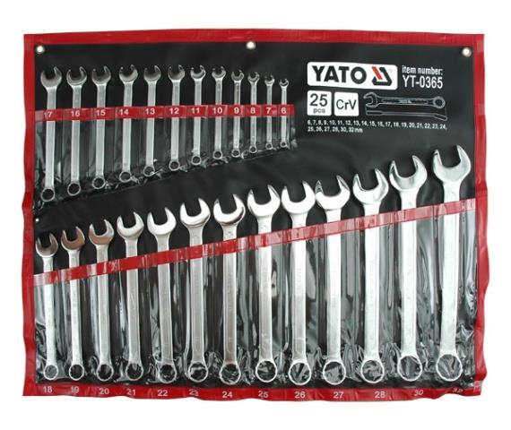 YT0365 Yato Набор ключей комбинир. 6-32мм 25шт