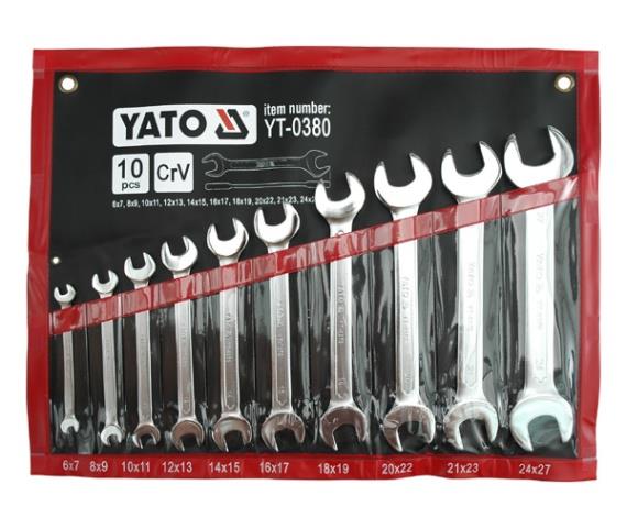 YT0380 Yato Набор рожковых ключей 6-27мм