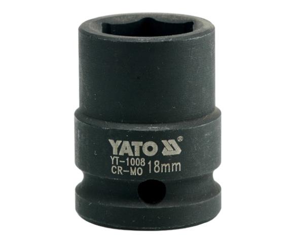 Yato YT-1008 Головка торцева ударна, 1/2", 18 мм, 39 мм YT1008: Купити в Україні - Добра ціна на EXIST.UA!