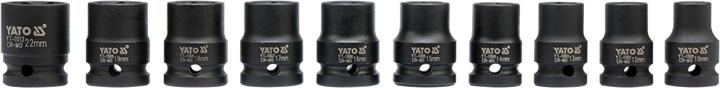 Yato YT-1025 Набір ударних головок 1/2", 10-22 мм, 10шт YT1025: Купити в Україні - Добра ціна на EXIST.UA!