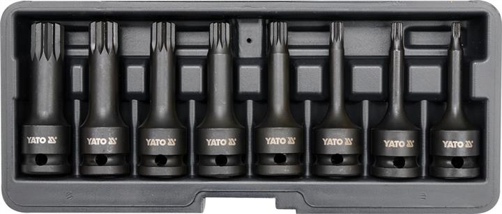 Yato YT-1069 Набір головок-біт ударних Spline 1/2", M5-M18, 8шт. YT1069: Купити в Україні - Добра ціна на EXIST.UA!