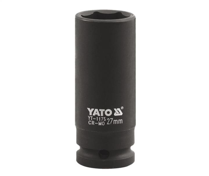 Yato YT-1175 Головка торцева ударна шестигранна подовжена, 27 мм, 1" YT1175: Купити в Україні - Добра ціна на EXIST.UA!