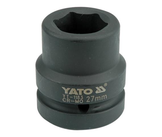 Yato YT-1183 Головка торцева ударна шестигранна, 27 мм, 1" YT1183: Приваблива ціна - Купити в Україні на EXIST.UA!