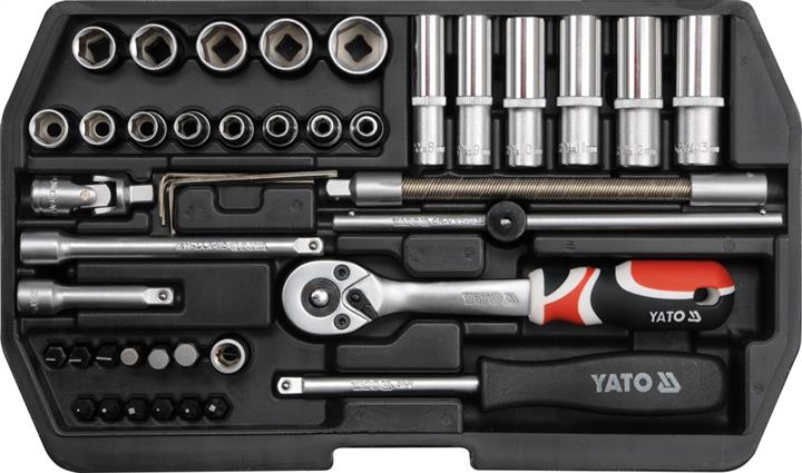 Yato YT-1448 Набір головок торцевих: квадрат 1/4", насадки, викрутки 4-14 мм з інструментами, 42шт YT1448: Купити в Україні - Добра ціна на EXIST.UA!