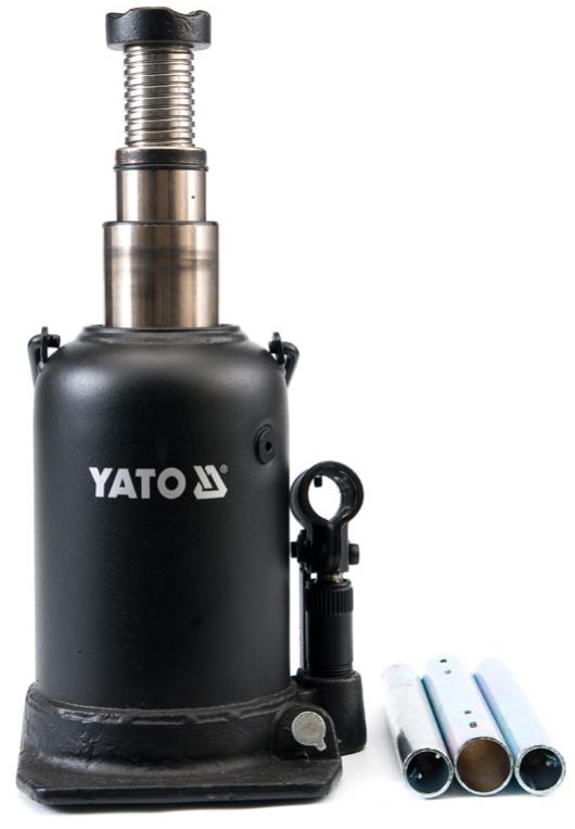 Yato YT-1714 Домкрат пляшковий 10 т, два штоки, 208-523 мм YT1714: Купити в Україні - Добра ціна на EXIST.UA!