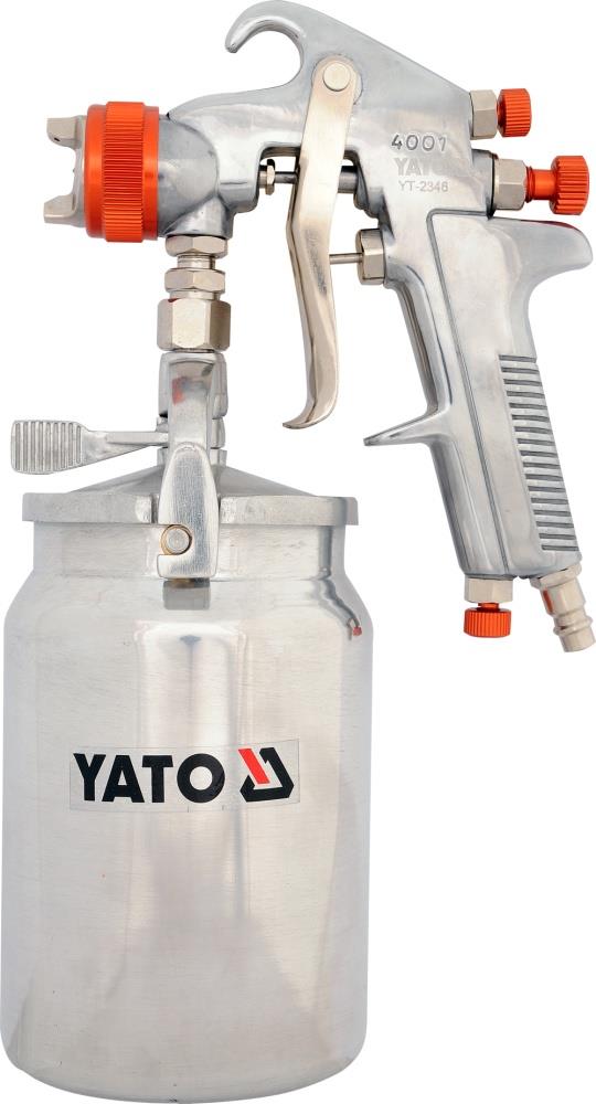 Yato YT-2346 Краскопульт пневматичний із нижнім бачком, сопло діаметр1,8мм, 1л YT2346: Купити в Україні - Добра ціна на EXIST.UA!
