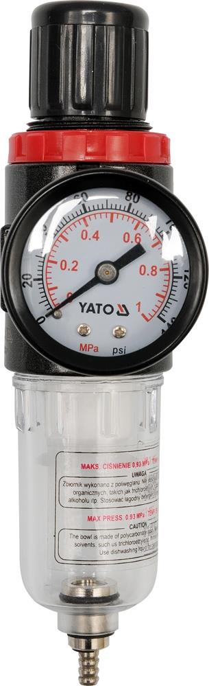 Yato YT-2382 Фільтр-редуктор із манометром 1/4" YT2382: Приваблива ціна - Купити в Україні на EXIST.UA!