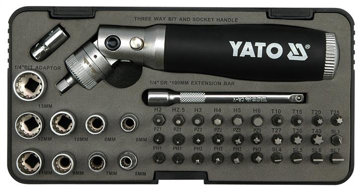 Yato YT-2806 Викрутка з тріскачкою Torx-Hex 1/4", 42 шт YT2806: Купити в Україні - Добра ціна на EXIST.UA!