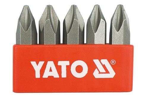 Yato YT-2810 Набор бит ударных PH2 5/16" 5шт YT2810: Купить в Украине - Отличная цена на EXIST.UA!