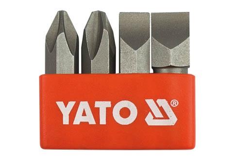 Yato YT-2812 Набор бит ударных, 5/16", SL8, SL10, PH2, PH3, 4 шт YT2812: Купить в Украине - Отличная цена на EXIST.UA!