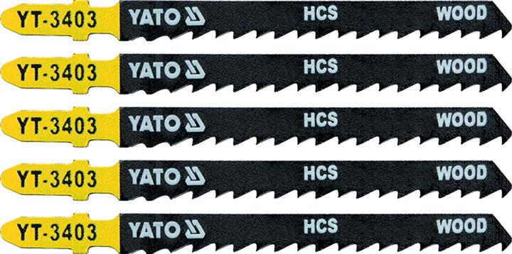 YT3403 Yato Полотна для электролобзика (дерево), 6TPI, 100мм, 5 шт