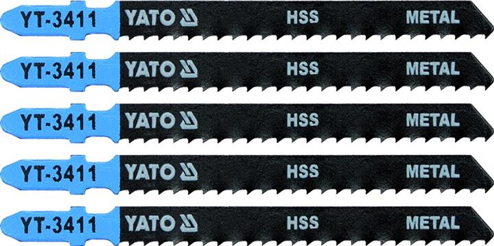 YT3411 Yato Полотна для електролобзика (метав), 8tpi, 100мм, 5шт