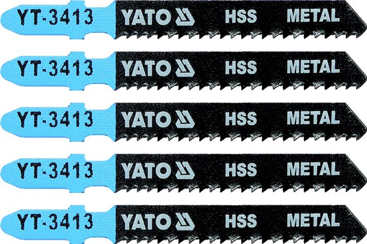 YT3413 Yato Полотна для електролобзика (метал), 75мм, 12TPI, 5шт