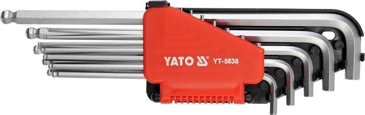 Yato YT-5838 набір шестигранних ключів довгих 12шт YT5838: Купити в Україні - Добра ціна на EXIST.UA!