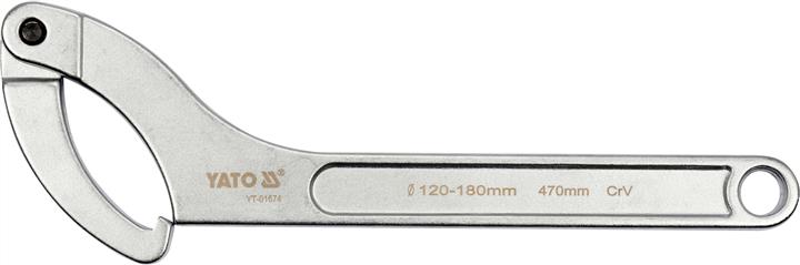 Yato YT-01674 Ключ радіусний шарнірний 120-180 мм 470 мм YT01674: Купити в Україні - Добра ціна на EXIST.UA!