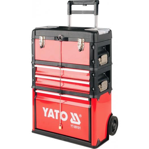 Yato YT-09101 Ящик для інструментів на колесах, 520x320x720мм YT09101: Купити в Україні - Добра ціна на EXIST.UA!