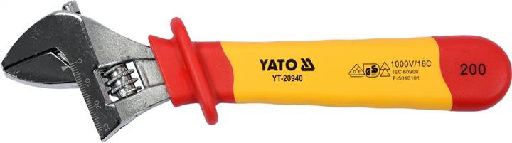 Yato YT-20940 Ключ розвідний ізольований 200 мм YT20940: Купити в Україні - Добра ціна на EXIST.UA!
