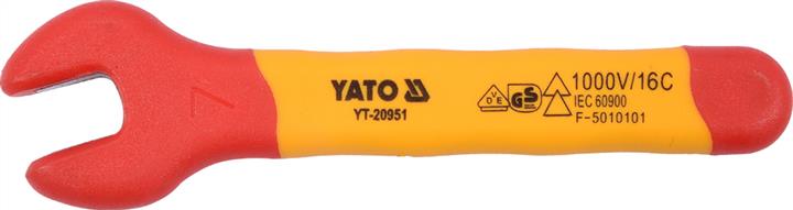 Yato YT-20951 Ключ ріжковий діелектричний 7 мм YT20951: Купити в Україні - Добра ціна на EXIST.UA!