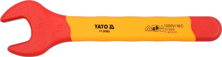 Yato YT-20962 Ключ ріжковий діелектричний 18 мм YT20962: Приваблива ціна - Купити в Україні на EXIST.UA!