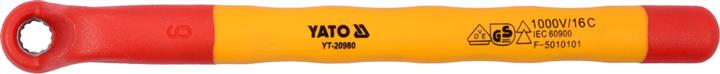 YT20980 Yato Ключ накидний, ізольований корпус до 1000 В. 6 мм