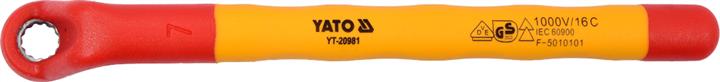 Yato YT-20981 Ключ накидний вигнутий діелектричний 7 мм YT20981: Купити в Україні - Добра ціна на EXIST.UA!
