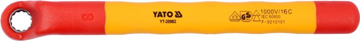 Yato YT-20982 Ключ накидний діелектричний вигнутий 8 мм YT20982: Купити в Україні - Добра ціна на EXIST.UA!