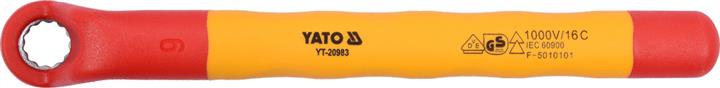 Yato YT-20983 Ключ накидний вигнутий діелектричний 9 мм YT20983: Купити в Україні - Добра ціна на EXIST.UA!
