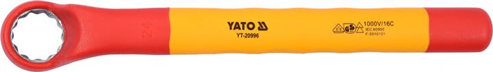 YT20996 Yato Ключ накидной изогнутый диэлектрический 24 мм